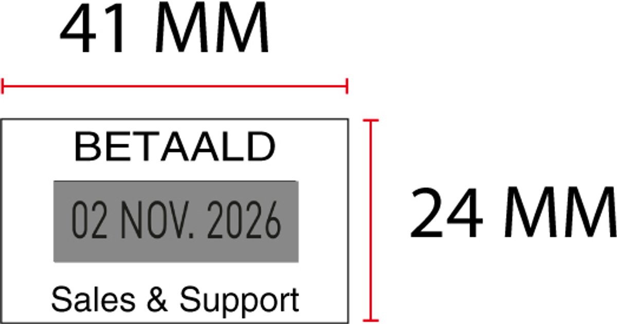 Stempelplaatje Colop 3160