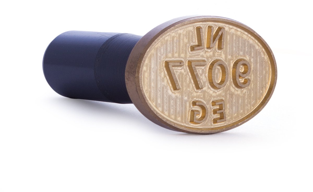 Gezondheidsmerk | 53x30mm | messing
