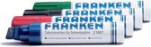 Franken bordstift Z1909, navulbaar, 4 stuks, lijndikte 4 - 12 mm