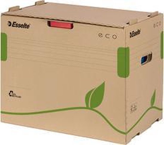 Esselte Archief Container Standaard voor kartonnen dozen, wit/rood - Esselte