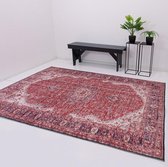 Vloerkleed Xilento Vintage Voice Red | 150 x 225 cm