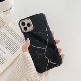 Marmerpatroon Dubbelzijdig lamineren TPU beschermhoes voor iPhone 12 mini (zwart)
