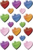 HERMA 3403 Stickers Décor Kleurige harten