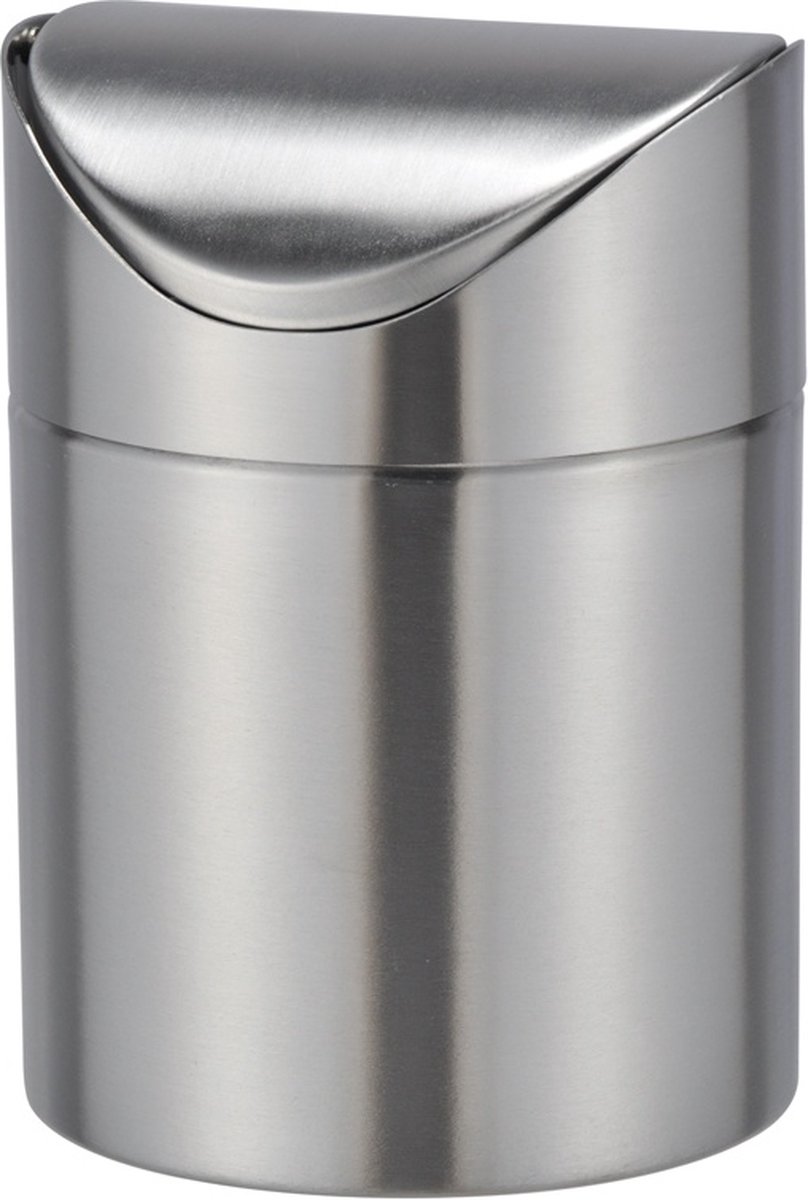 Goedkoopste Haushalt Tafel Prullenbak - ca 1 l - RVS