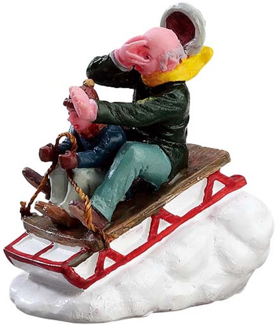 Lemax - Sledding With Gramps - Kersthuisjes & Kerstdorpen