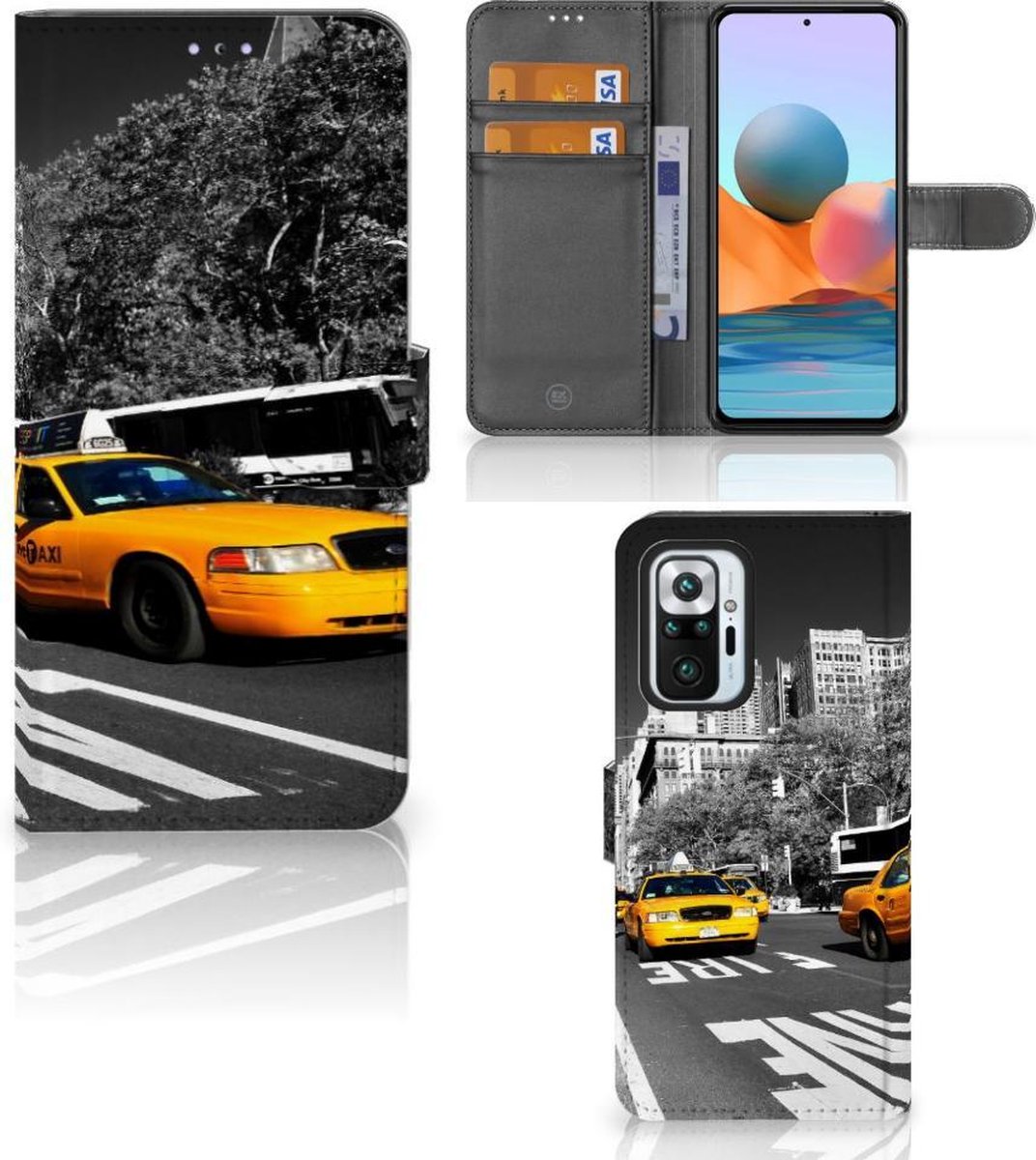 Xiaomi Redmi Note 10 Pro Flip Cover New York Taxi