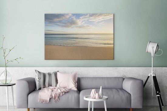 Peintures sur Toile Plage - Water - Nuages - 120x80 cm - Décoration murale
