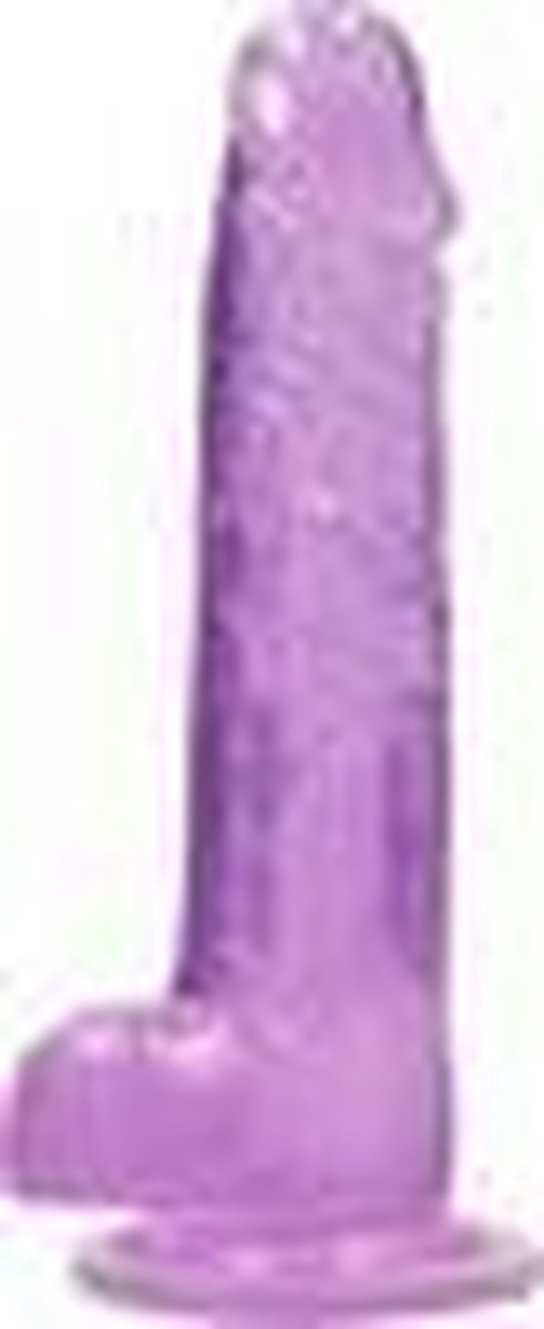 Goedkoopste 6 / 15 cm Realistic Dildo With Balls - Purple