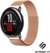 Milanees Smartwatch bandje - Geschikt voor  Xiaomi Amazfit Pace Milanese band - rosé goud - Strap-it Horlogeband / Polsband / Armband