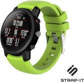 Siliconen Smartwatch bandje - Geschikt voor  Xiaomi Amazfit Pace silicone band - lichtgroen - Strap-it Horlogeband / Polsband / Armband