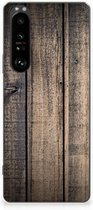 Telefoon Hoesje Sony Xperia 1 III Leuk TPU Back Cover Steigerhout