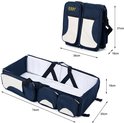 Decopatent® Baby Bed - Luiertas - Reisbedje Voor Baby's En Kleuters Opvouwbare Reiswieg Reisbed Met Matras Reistas Creme