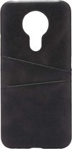 Shop4 - Nokia 3.4 Hoesje - Harde Back Case Cabello met Pasjeshouder Zwart