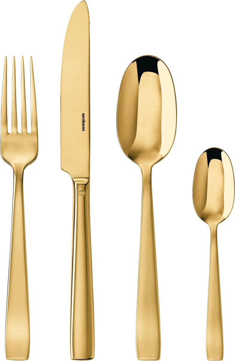 Bestekset 24-delig Goud Flat - Sambonet