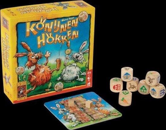 Thumbnail van een extra afbeelding van het spel Konijnen Hokken - Dobbelspel