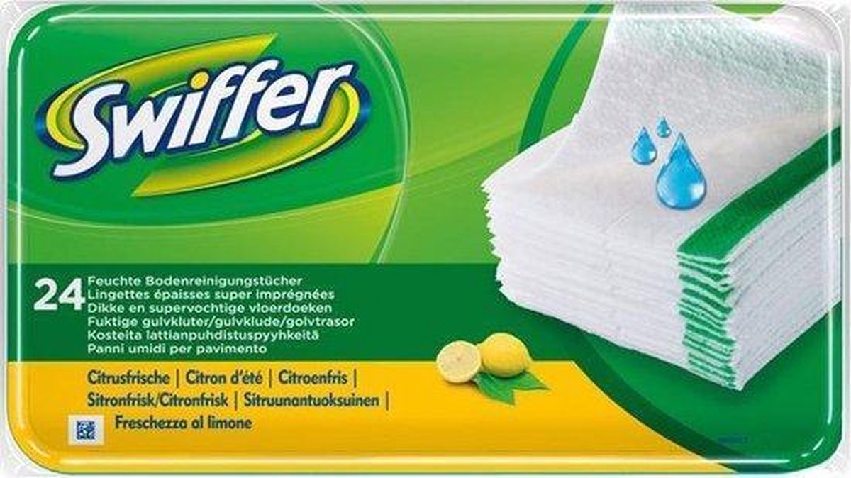 Linges de sol humides Swiffer, Multipack, 48 chiffons