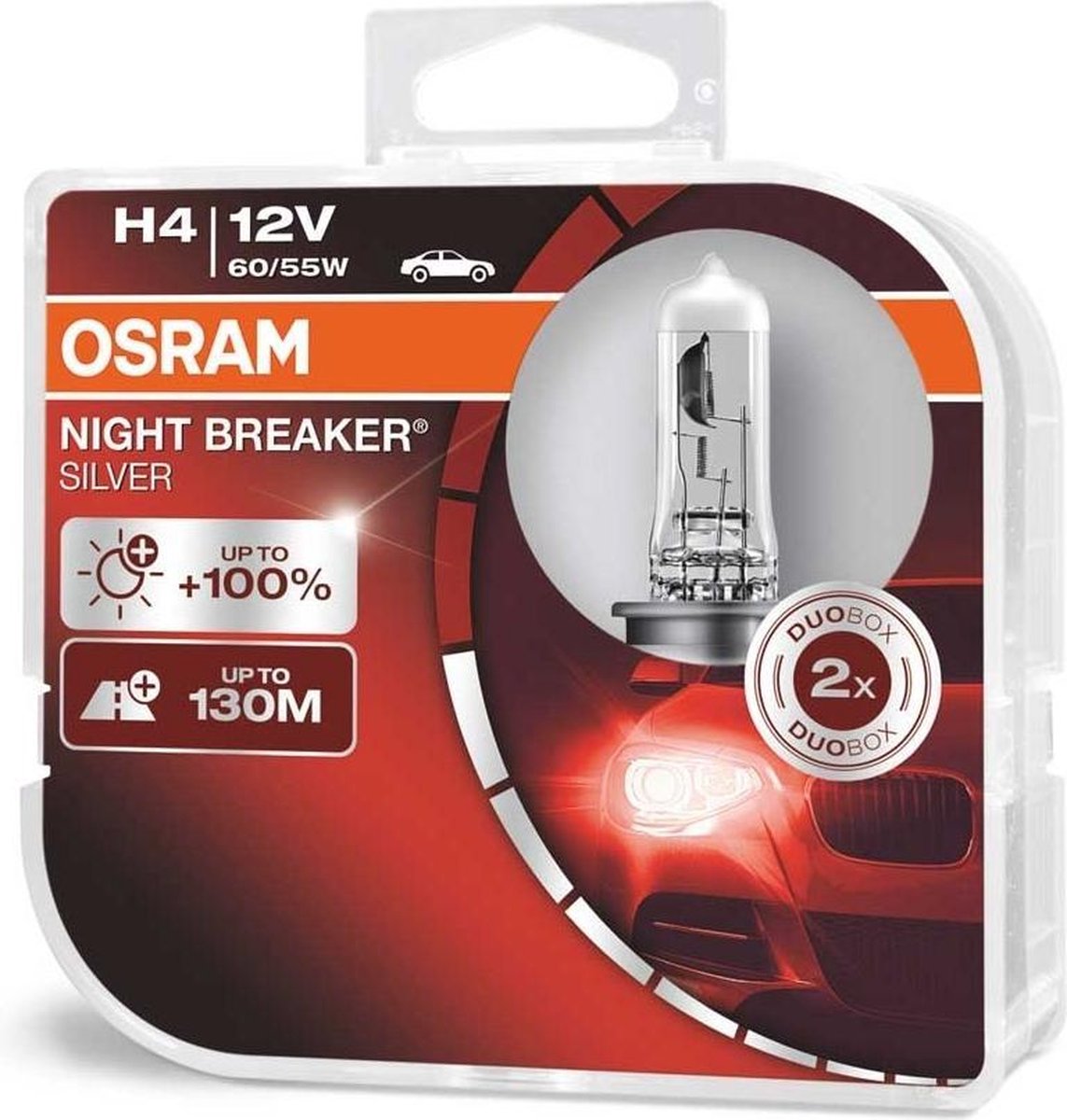 Osram Night Breaker Silver Halogeen lampen H4 12V/6055W set à 2