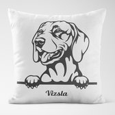 Vizsla kussen - Wit