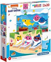 Clementoni Baby Shark Puzzel 2X20st