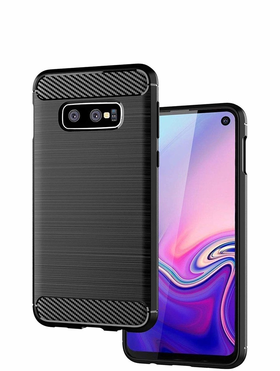 Soft Bruchem Hoesje voor Samsung Galaxy S10e -Matt Zwart - van Bixb
