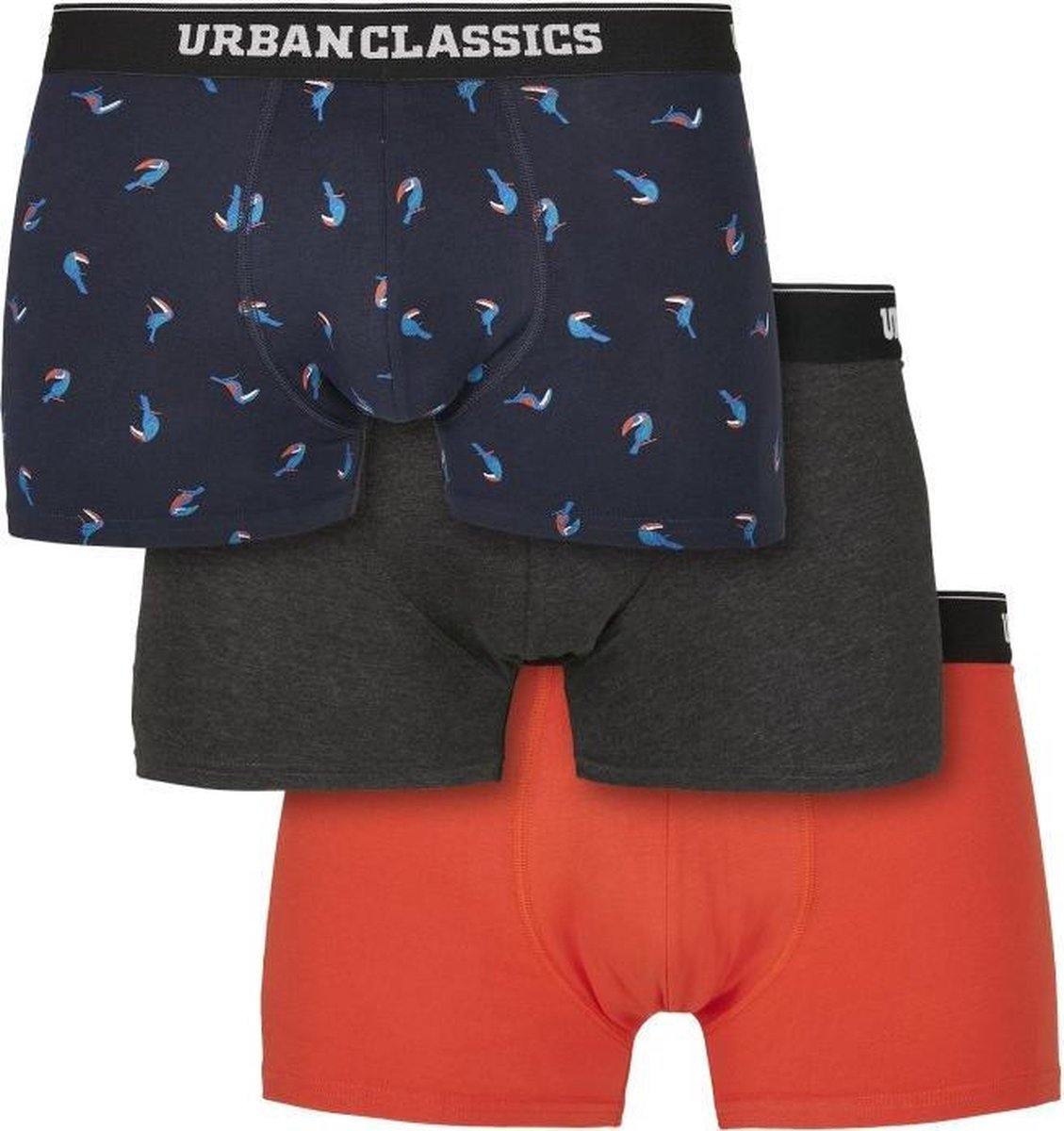 Urban Classics - Bird 3-Pack Boxershorts set - 3XL - Multicolours
