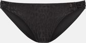 Textured Leo twist bikinibroekje antraciet