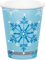 Witbaard Feestbekers Snow Princess Junior 266 Ml Blauw 8 Stuks