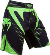 MMA Shorts Venum Hurricane Fightshorts Black Neo Yellow XL - Jeansmaat 36/37