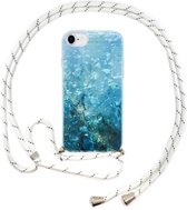 FONU Backcase Hoesje Met Koord iPhone SE 2020 / 8 / 7 - Blue Ocean