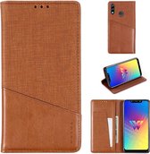 Voor LG W10 MUXMA MX109 Horizontale flip lederen tas met houder & kaartsleuf & portemonnee-functie (bruin)