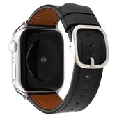 Voor Apple Watch Series 5 & 4 40mm / 3 & 2 & 1 38mm moderne gesp lederen band (zwart)