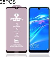 Voor Huawei Y7 (2019) 25 PCS 9H HD High Alumina Full Screen Tempered Glass Film