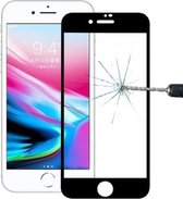 Voor iPhone 8 Plus 0.26mm 9H Oppervlaktehardheid 2.5D Explosieveilig Volledig scherm Zeefdruk Gehard glas Schermfilm (zwart)