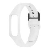 Smart Watch Pure Color siliconen polsband horlogeband voor Galaxy Fit-e (wit)