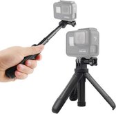 GP446 multifunctioneel mini vast statief voor GoPro HERO9 Black / HERO8 Black / 7/6/5/5 sessie / 4 sessie / 4/3 + / 3/2/1, DJI Osmo Action, Xiaoyi en andere actiecamera's (zwart)