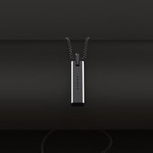 Mijobs metalen schroefloze magnetische hanger ketting voor Fitbit Flex 2, host niet inbegrepen (zwart)