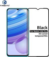 Voor Xiaomi Redmi 10X Pro PINWUYO 9H 3D gebogen volledig scherm explosieveilige gehard glasfilm (zwart)