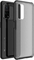 Voor Xiaomi Mi 10T Pro Vierhoekige schokbestendige TPU + pc-beschermhoes (zwart)
