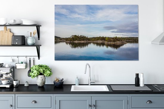 Mer du Nord à Noordwegen 140x90 cm - Tirage photo sur toile (Décoration murale salon / chambre) / Mer et plage