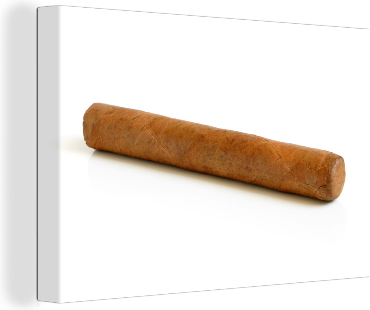 Cigare Cubain Isolé Sur Blanc Banque D'Images et Photos Libres De Droits.  Image 24878770