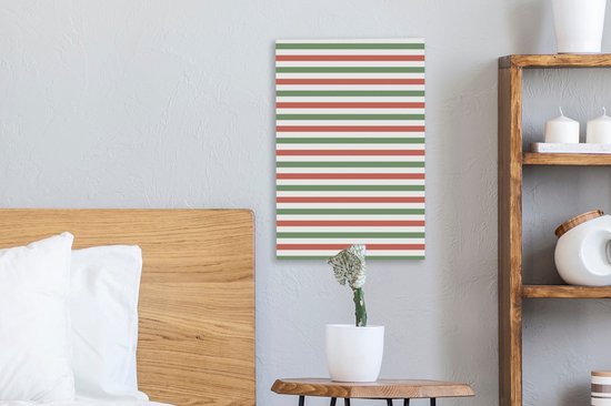 Motif rayures horizontales 20x30 cm - petit - Tirage photo sur toile (Décoration murale salon / chambre)