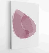 Earth tones organic shape Art design for poster, print, cover, wallpaper, Minimal and natural wall art. 1 - Moderne schilderijen – Vertical – 1868903740 - 80*60 Vertical