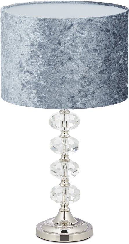 tafellamp - E14 - woonkamer - slaapkamer - schemerlamp - grijs
