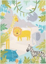 Kindervloerkleed - Jungle Leeuw Multicolor 160x230cm