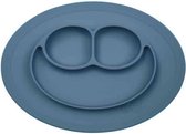 Ezpz mini mat placemat en bordje in een Indigo blauw Blauw - Vriezer: Y