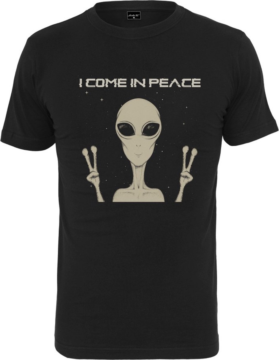 Mister Tee I Come In Peace Heren T-shirt 2XL Zwart
