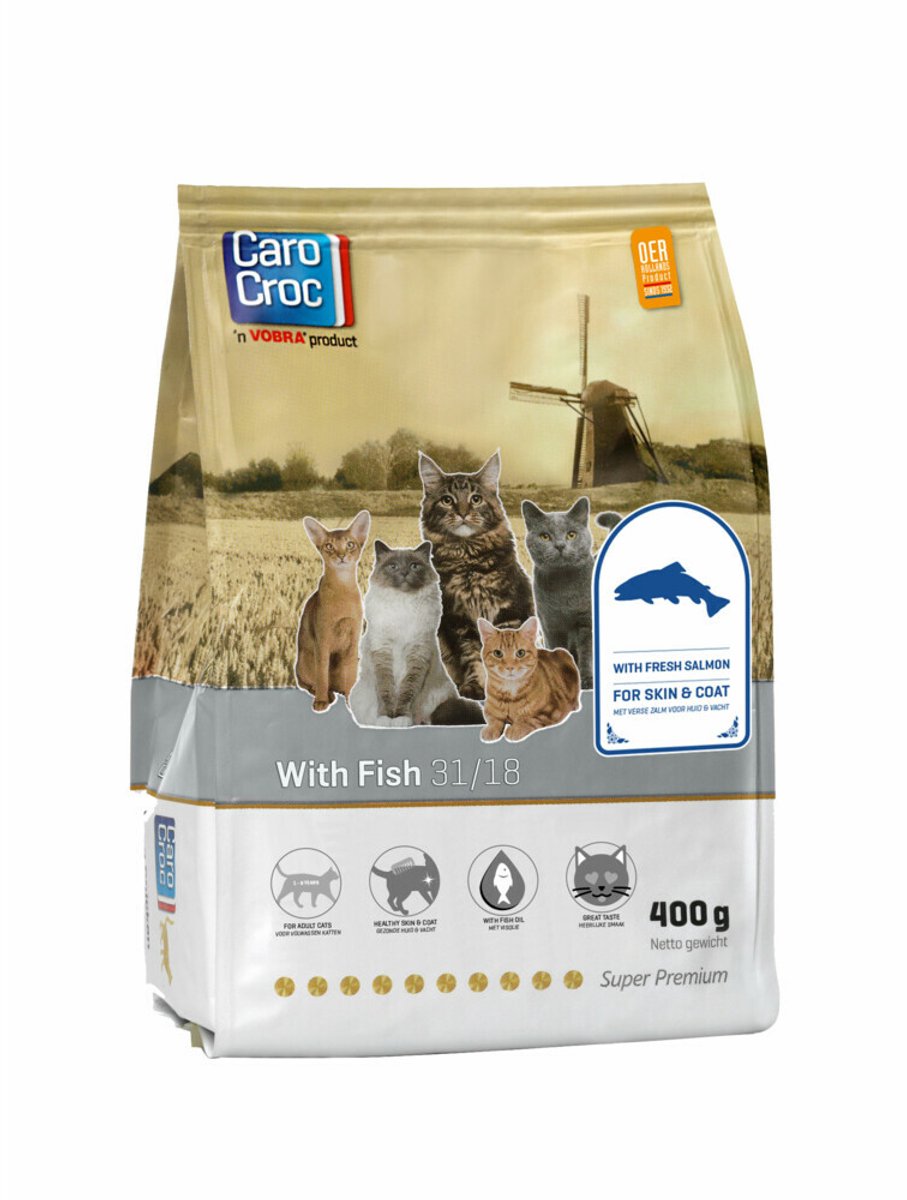 CaroCroc CaroCroc Kattenvoer Vis 31/18 400 gr