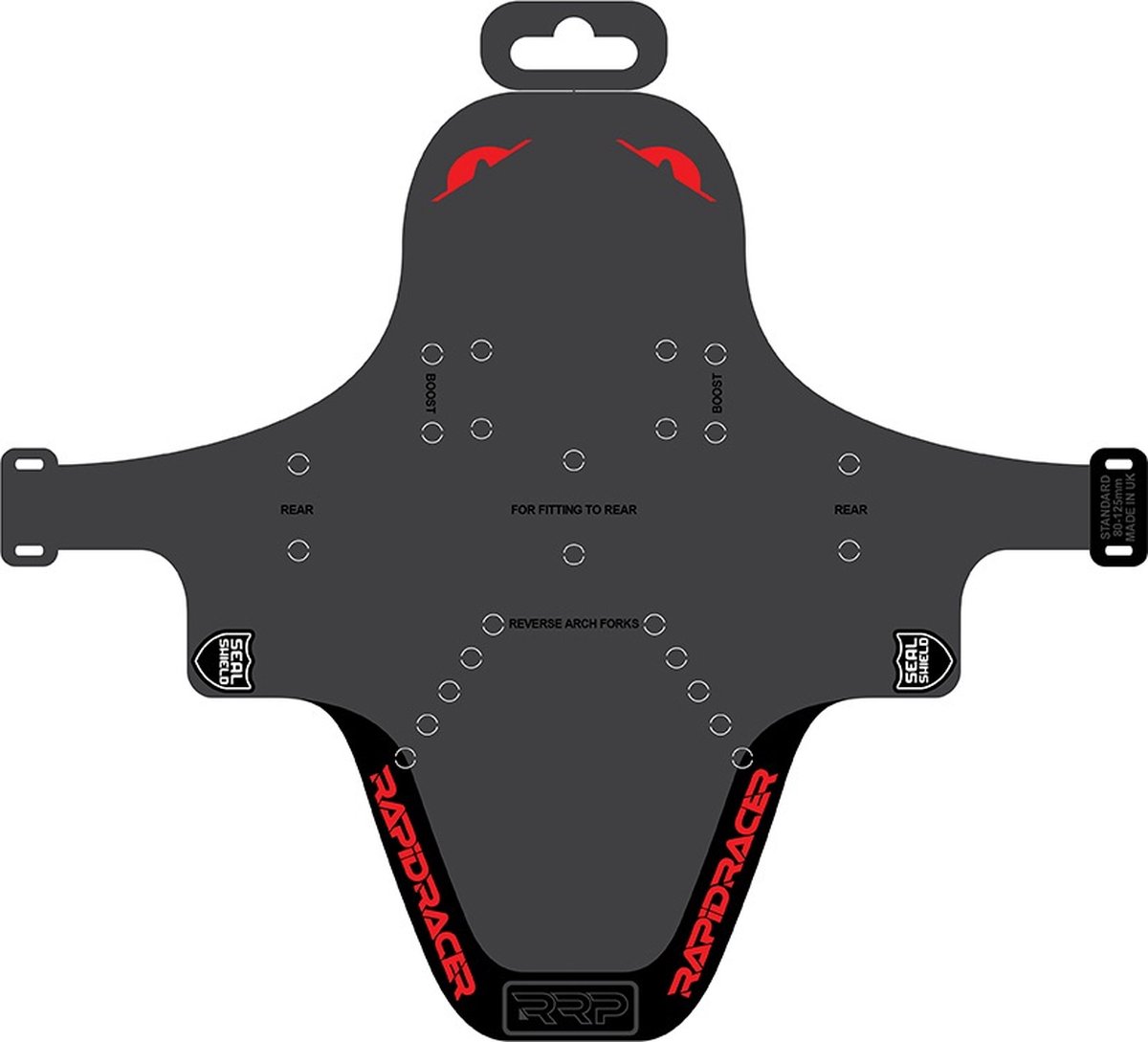 Rapidracerproducts Spatbord Enduroguard Mtb 80-120 Mm Rood