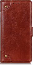 Mobigear Ranch Bookcase Hoesje - Geschikt voor LG G8s ThinQ - Bruin