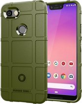 Mobigear Rugged Shield TPU Backcover Hoesje - Geschikt voor Google Pixel 3a XL - Groen